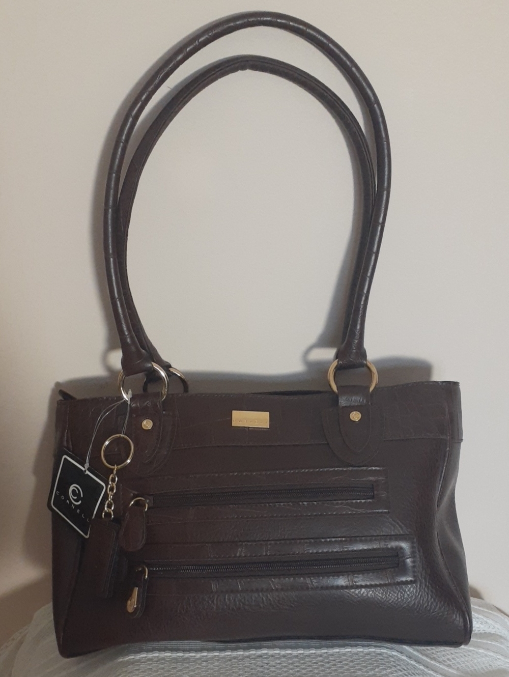 Cornell Classic Women's Brown Tote Handbag